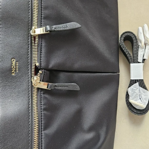 Knomo 14" Black Nylon Laptop Bag - Picture 10 of 10
